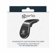 Prio Universal Magnetic Car Phone Mount - магнитна поставка за радиатора на кола за смартфони (черен) 4