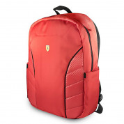 Ferrari Scuderia Collection Backpack 15.6 - дизайнерска раница за преносими компютри до 15.6 инча (червена) 1