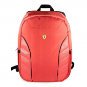 Ferrari Scuderia Collection Backpack 15.6 - дизайнерска раница за преносими компютри до 15.6 инча (червена)