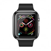 USAMS Full Protective TPU Case - качествен силиконов (TPU) кейс за Apple Watch Series 44мм (черен)