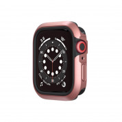 SwitchEasy Odyssey Case - удароустойчив хибриден кейс за Apple Watch 40мм (розово злато)