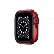 SwitchEasy Odyssey Case - удароустойчив хибриден кейс за Apple Watch 44мм (червен)