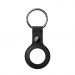 SwitchEasy Wrap Leather Keyring - стилен ключодържател от естествена кожа за Apple AirTag (черен) 1