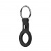 SwitchEasy Wrap Leather Keyring - стилен ключодържател от естествена кожа за Apple AirTag (черен) 4
