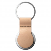 Nomad AirTag Leather Loop - висококачествен ключодържател от естествена кожа за Apple AirTag (светлокафяв)