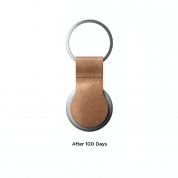 Nomad AirTag Leather Loop - висококачествен ключодържател от естествена кожа за Apple AirTag (светлокафяв) 4