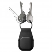 Nomad AirTag Leather Keychain (black) 2