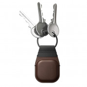 Nomad AirTag Leather Keychain - висококачествен ключодържател от естествена кожа за Apple AirTag (кафяв) 2
