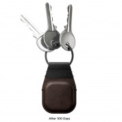 Nomad AirTag Leather Keychain (rustic brown) 4