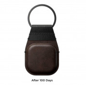 Nomad AirTag Leather Keychain (rustic brown) 3