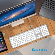 Macally Slim Bluetooth Wireless Keyboard US - безжична Bluetooth клавиатура за Mac (бял)  8