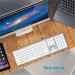 Macally Slim Bluetooth Wireless Keyboard US - безжична Bluetooth клавиатура за Mac (бял)  9
