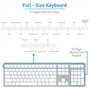 Macally Slim Bluetooth Wireless Keyboard US - безжична Bluetooth клавиатура за Mac (бял)  7