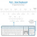 Macally Slim Bluetooth Wireless Keyboard US - безжична Bluetooth клавиатура за Mac (бял)  8