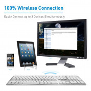 Macally Slim Bluetooth Wireless Keyboard US - безжична Bluetooth клавиатура за MacBook (бял)  4