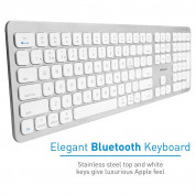 Macally Slim Bluetooth Wireless Keyboard US - безжична Bluetooth клавиатура за MacBook (бял)  2