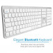 Macally Slim Bluetooth Wireless Keyboard US - безжична Bluetooth клавиатура за Mac (бял)  3
