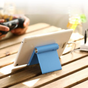 Ugreen Multi-Angle Adjustable Portable Stand - преносима сгъваема поставка за таблети и смартфони (син) 2