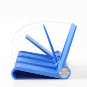 Ugreen Multi-Angle Adjustable Portable Stand - преносима сгъваема поставка за таблети и смартфони (син) 4