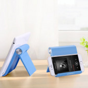 Ugreen Multi-Angle Adjustable Portable Stand - преносима сгъваема поставка за таблети и смартфони (син) 1