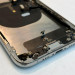 Apple iPhone XS Backcover Full Assembly - оригинален резервен заден капак заедно с Lightning порт, безжично зареждане и бутони (бял) 3
