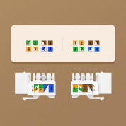 Ugreen Unshielded Network Modules Ethernet Cat 6 RJ45 1000 Mbps (white) 7
