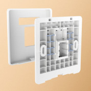 Ugreen Dual Wall Socket Internet LAN Telephone RJ45 and RJ11 - двойна стенна розетка за интернет връзка (бял) 1