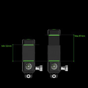 Adjustable Phone Bike Mount Holder with Compass - универсална поставка за колело с компас за мобилни телефони (черен) 8