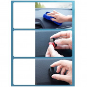 Ugreen 4 x Self-Adhesive Vehicle and Home Hooks - комплект закачалки със самозалепящо фолио за автомобили и гладки повърхности (черен) (4 броя) 3
