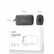 Ugreen Self-Supporting TPU Beautician Package - органайзер за захранване, кабели, слушалки и други аксесоари (сив) 6