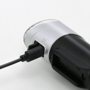 Wozinsky Front Bicycle Light USB Charged XC-215 - висококачествена предна лампа с вградена батерия за колело (черен) 2