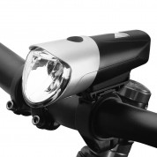 Wozinsky Front Bicycle Light USB Charged XC-215 - висококачествена предна лампа с вградена батерия за колело (черен) 1