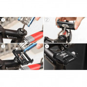 Wozinsky Adjustable Phone Bike Mount Holder (WBHBK1) - универсална поставка за колело за мобилни телефони (черен) 8