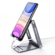 Ugreen Foldable Multi-Angle Phone Stand - сгъваема алуминиева поставка за мобилни телефони и таблети до 7.9 инча (тъмносив) 1