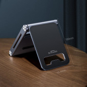 Ugreen Foldable Multi-Angle Phone Stand - сгъваема алуминиева поставка за мобилни телефони и таблети до 7.9 инча (тъмносив) 12