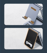Ugreen Foldable Multi-Angle Phone Stand - сгъваема алуминиева поставка за мобилни телефони и таблети до 7.9 инча (тъмносив) 9
