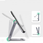 Ugreen Foldable Multi-Angle Phone Stand - сгъваема алуминиева поставка за мобилни телефони и таблети до 7.9 инча (тъмносив) 2