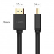 Ugreen HDMI Male To HDMI Male Cable - 4K HDMI към HDMI кабел (200 см) (черен) 3