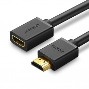 Ugreen 4K HDMI Female to HDMI Male Extension Cable - удължителен HDMI кабел (50 см) (черен)