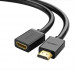 Ugreen 4K HDMI Female to HDMI Male Extension Cable - удължителен HDMI кабел (50 см) (черен) 3
