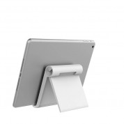 Ugreen Multi-Angle Adjustable Portable Stand - преносима сгъваема поставка за таблети и смартфони (бял) 4