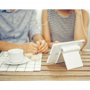 Ugreen Multi-Angle Adjustable Portable Stand - преносима сгъваема поставка за таблети и смартфони (бял) 9