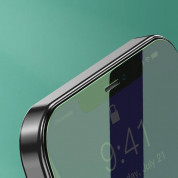 Baseus Full Coverage Green Tempered Glass Film with Anti Blue Light Filter (SGAPIPH67N-LP02) - стъклено защитно покритие за целия дисплей на  iPhone 12 Pro Max (прозрачен) (2 броя) 10