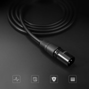 Ugreen XLR Microphone Cable Extension Cord - качествен XLR удължителен аудио кабел (5 метра) (черен) 9