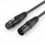 Ugreen XLR Microphone Cable Extension Cord - качествен XLR удължителен аудио кабел (5 метра) (черен)