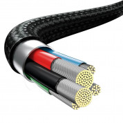 Baseus Rapid 3-in-1 USB 20W Cable (CAMLT-SC01) - универсален USB-C кабел с Lightning, microUSB и USB-C конектори (150 см) (черен) 5