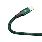 Baseus Rapid 3-in-1 USB Cable (CAMLT-SC06) - универсален USB-C кабел с Lightning, microUSB и USB-C конектори (150 см) (зелен) 2