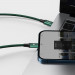 Baseus Rapid 3-in-1 USB Cable (CAMLT-SC06) - универсален USB-C кабел с Lightning, microUSB и USB-C конектори (150 см) (зелен) 7