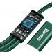 Baseus Rapid 3-in-1 USB Cable (CAMLT-SC06) - универсален USB-C кабел с Lightning, microUSB и USB-C конектори (150 см) (зелен) 5