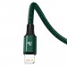 Baseus Rapid 3-in-1 USB Cable (CAMLT-SC06) - универсален USB-C кабел с Lightning, microUSB и USB-C конектори (150 см) (зелен) 2